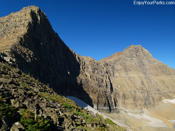 Triple Divide Peak and Norris Mountain, Glacier National Park Triple Divide Peak and Norris Mountain, Glacier National Park