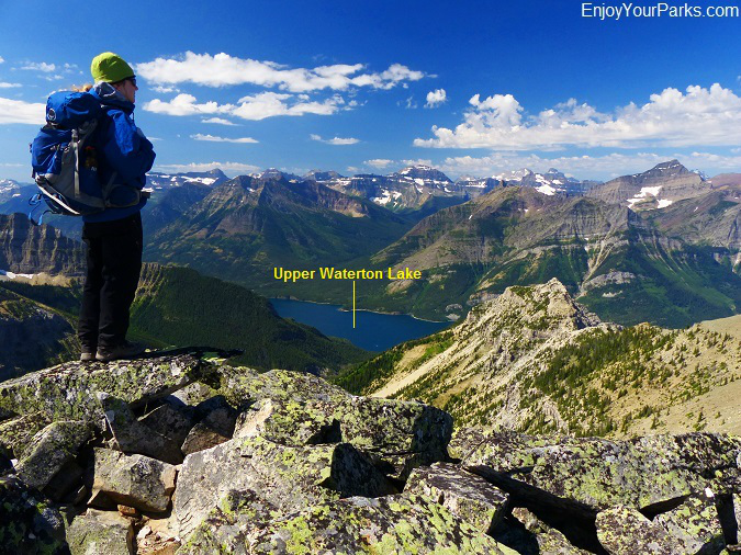 Vimy Peak summit view, Waterton Lakes National Park Vimy Peak summit view, Waterton Lakes National Park