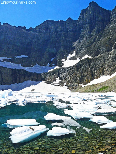 iceberg lake trail glacier park knee arthritis