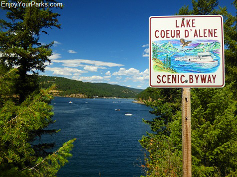 Lake Coeur d Alene Scenic Bywy, Idaho