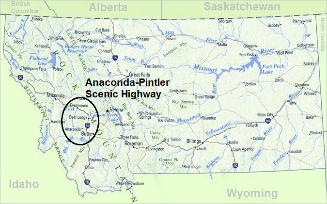 Anaconda-Pintler Scenic Highway, Map of Montana, Top Things To Do In Montana