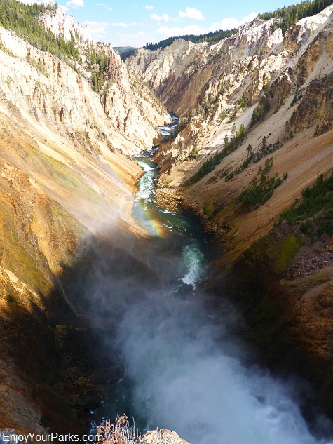Brink of the Lower Falls, Grand Canyon of the Yellowstone, Yellowstone National Park