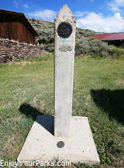 Oregon Trail Marker, South Pass City State Historic Site, Wyoming