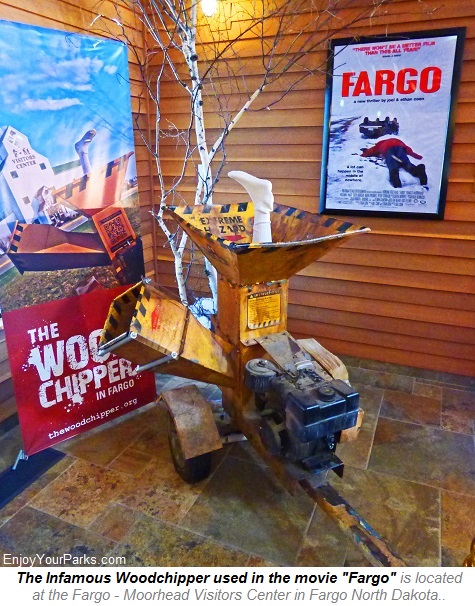 Fargo Woodchipper, Fargo Visitors Center, Fargo North Dakota