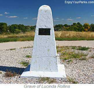Grave of Lucinda Rollins, Register Cliff State Historic Site, Wyoming