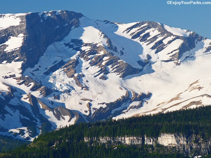 Jackson Glacier as viewed from Piegan Pass Trail.