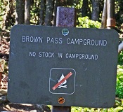 Brown Pass Campground, Glacier National Park