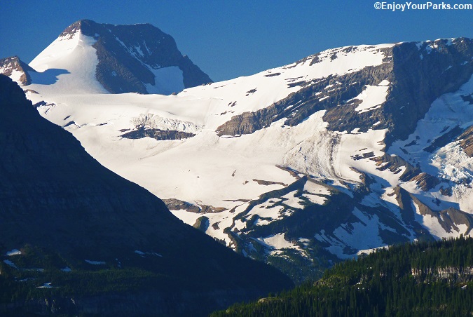 Blackfoot Glacier as viewed from the Piegan Pass Trail.
