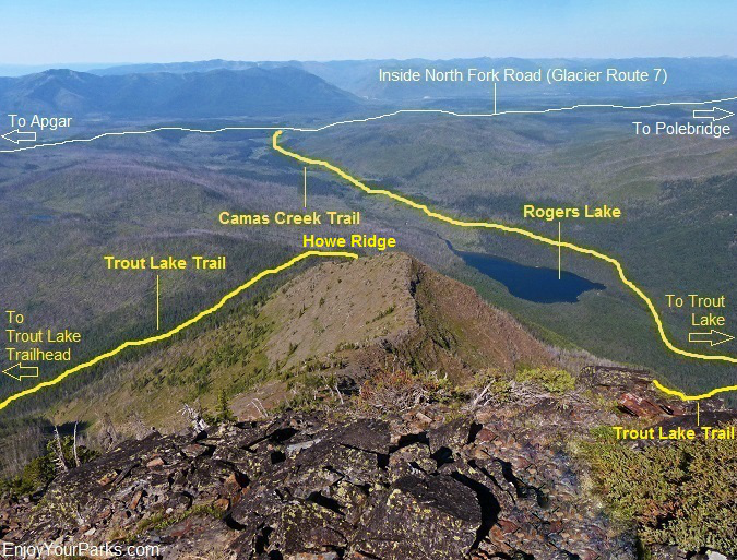 Trout Lake Trail, Camas Creek Trail, Glacier National Park