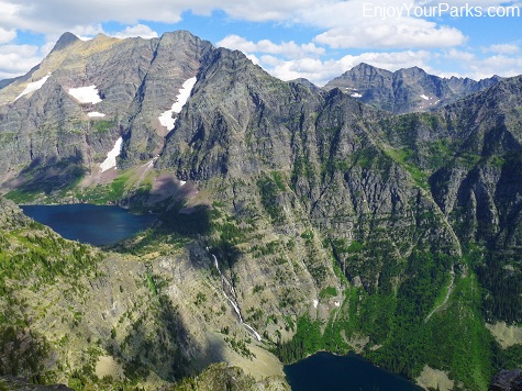 View from the summit of Lincoln Peak, Glacier National Park