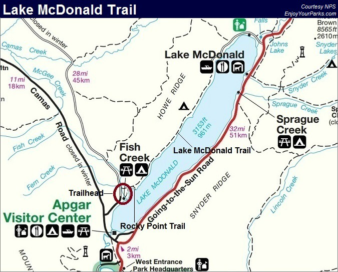 Lake McDonald Trail, Glacier National Park