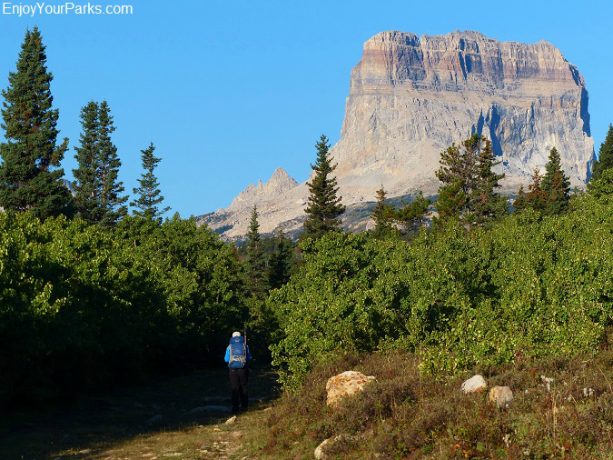 Slide Lake Trail with Chief Mountain, Glacier National Park