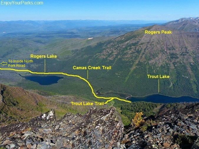 Camas Creek Trail, Trout Lake Trail, Glacier National Park