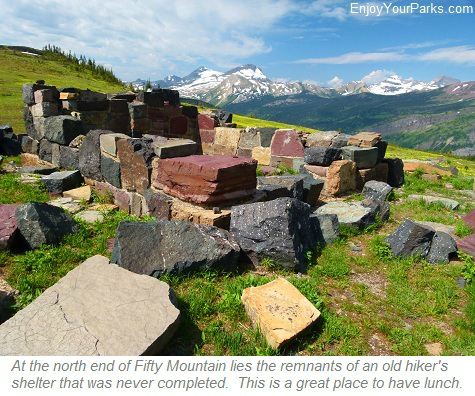 Fifty Mountain Hiker's Shelter, Glacier Park