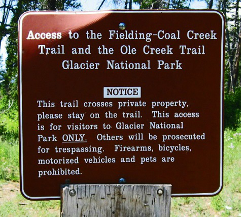Fielding Coal Creek Trail, Glacier National Park