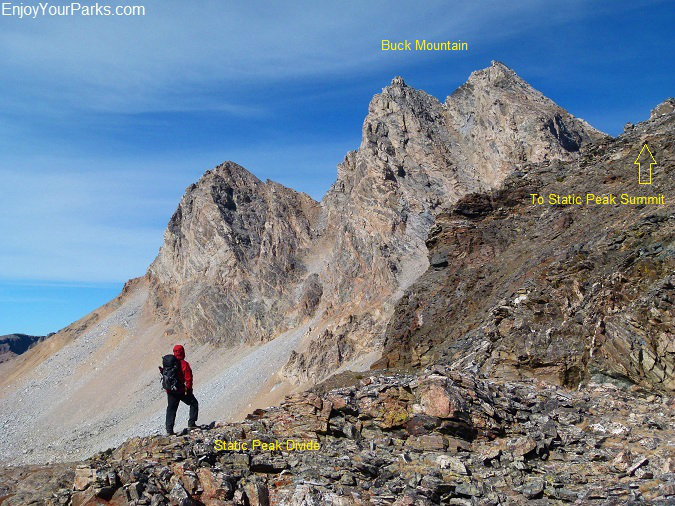 David standing on Static Peak Divide