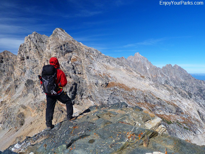 Static Peak is the only peak in the central Teton Mountain Range that you can hike to its summit