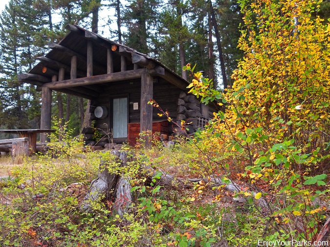 The Logging Lake Patrol Cabin in Glacier National Park was built in 1930.
