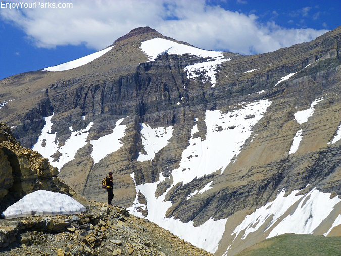 Siyeh Pass Trail with Mount Siyeh, Glacier National Park