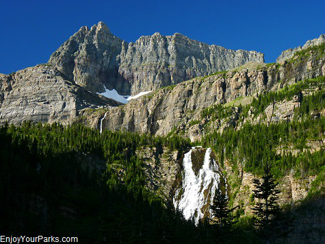 Mount Kipp, Raven Quiver Falls, Paiota Falls, Stoney Indian Pass Trail, Glacier National Park