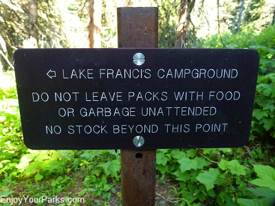 Lake Francis backcountry campground, Glacier Park