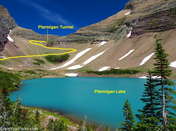 Ptarmigan Lake, Ptarmigan Tunnel Trail, Glacier National Park