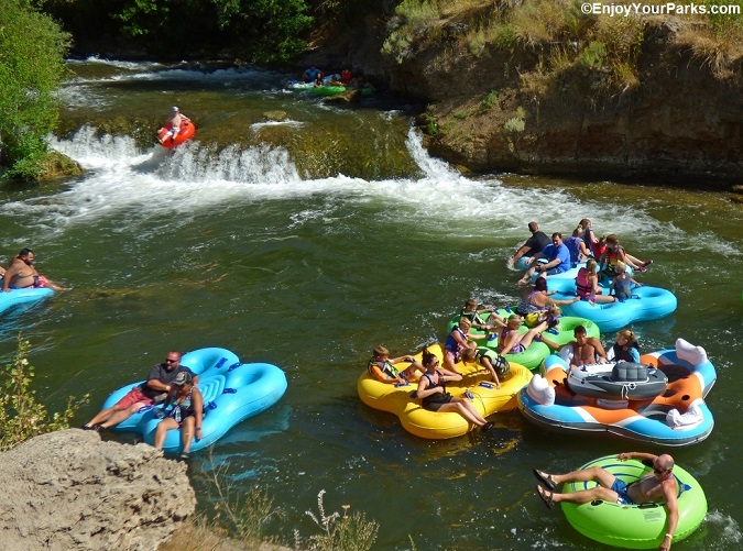 Portneuf River Tubing, Lava Hot Springs, Idaho