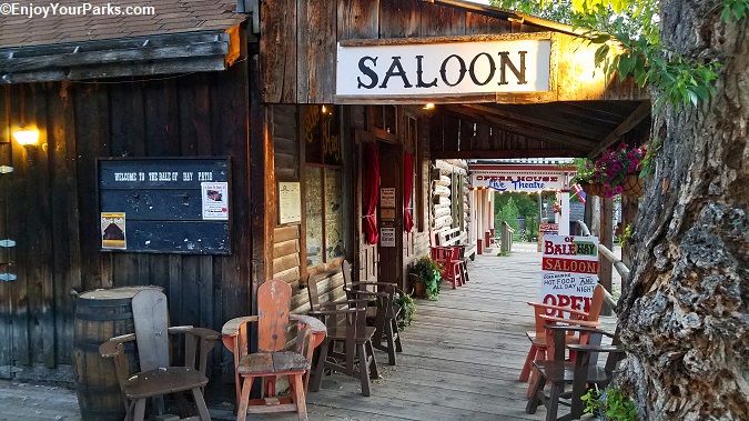 The historic Bale of Hay Saloon on the main street of Virginia City