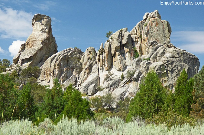 City of Rocks State Park provides fascinating geological formations as well as wonderful hiking and rock climbing opportunities.