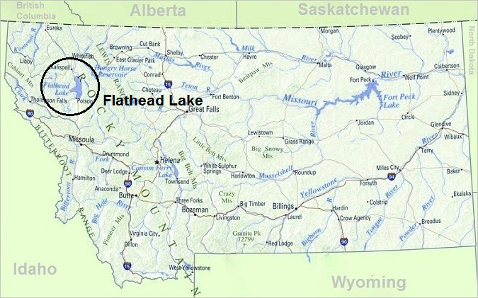 Map of Montana, Top Things To Do In Montana, Flathead Lake