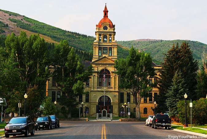 Historic Deer Lodge County Courthouse in Anaconda, Montana.