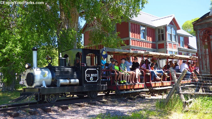There's a wonderful antique steam engine train that takes visitors between Virginia City and Nevada City.