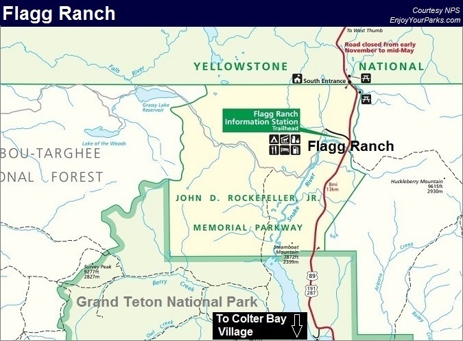 Flagg Ranch, Grand Teton Lodging Facilities.
