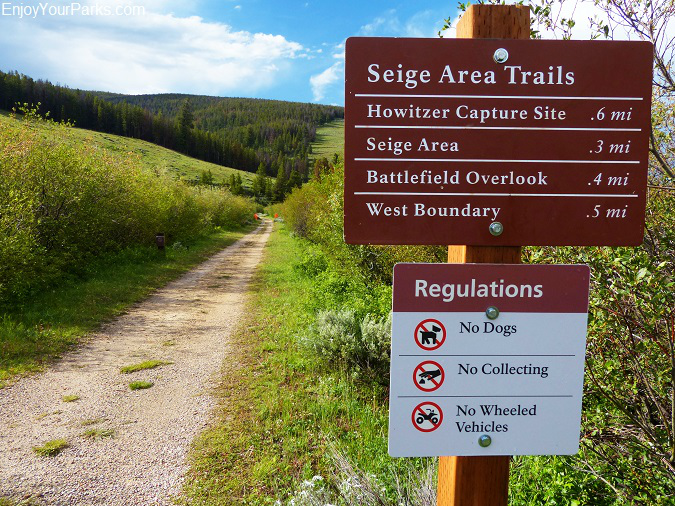 Trailhead to the Seige Area, Big Hole Battlefield Montana