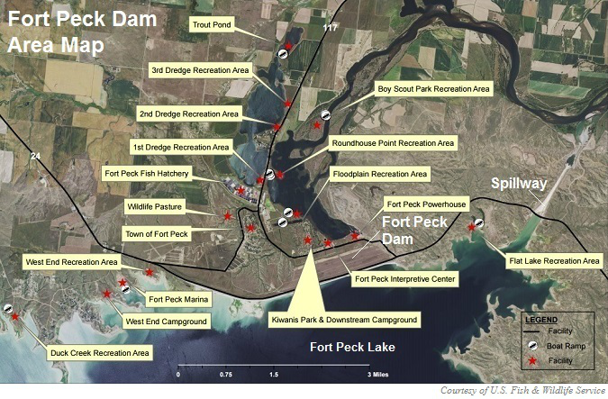 Fort Peck Dam Area Map