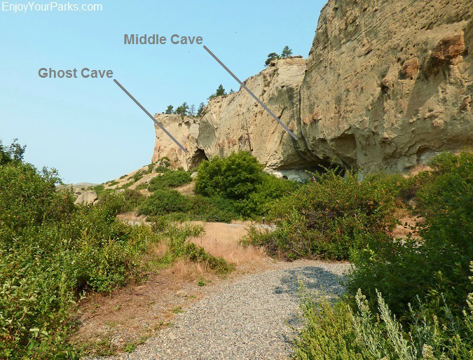 Ghost Cave and Middle Cave, Pictograph Cave State Park Montana
