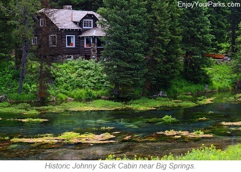 Johnny Sack Cabin, Big Springs near Island Park Idaho