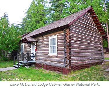 Lake McDonald Lodge Cabins, Glacier Park Lodging, Glacier National Park