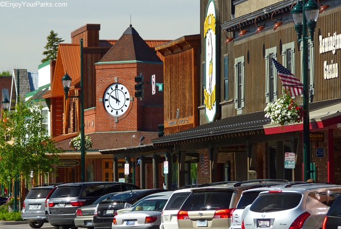 Downtown Whitefish Montana.