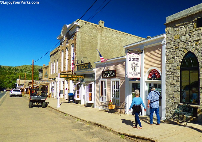 Virginia City's historic main street.