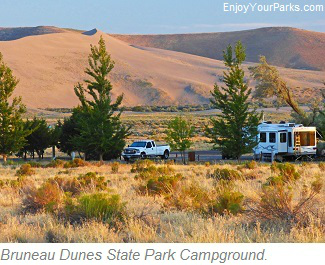 Brueau Dunes State Park Campground, Idaho