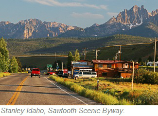 Stanley Idaho, Sawtooth Scenic Byway