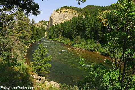 Gallatin River Canyon Montana