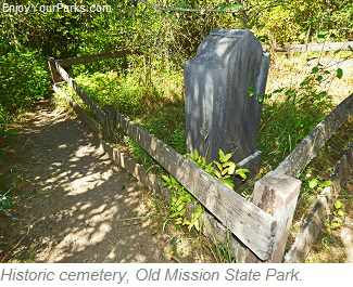 Historic cemetery, Old Mission State Park, Idaho