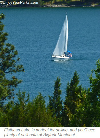 Sailboat on Flathead Lake