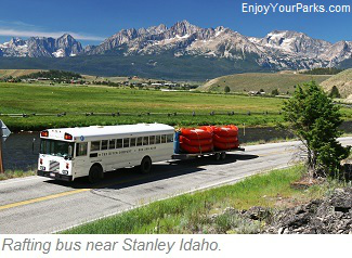 Rafting bus, Sawtooth Scenic Byway, Idaho