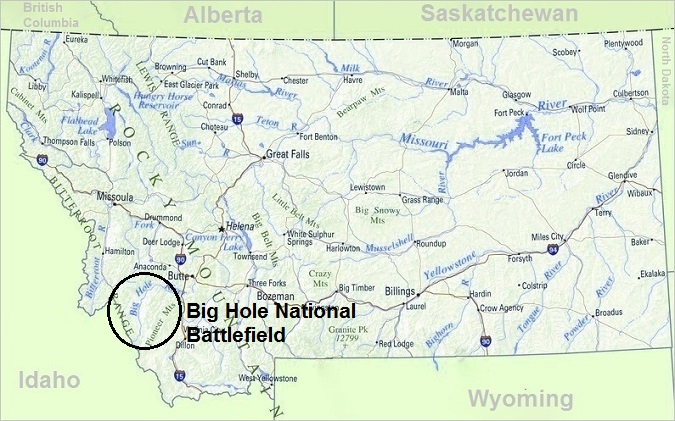 Big Hole National Battlefield, Map of Montana, Top Things To Do In Montana