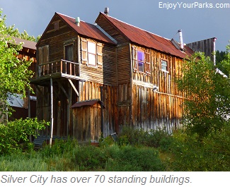 Silver City has over 70 standing buildings.