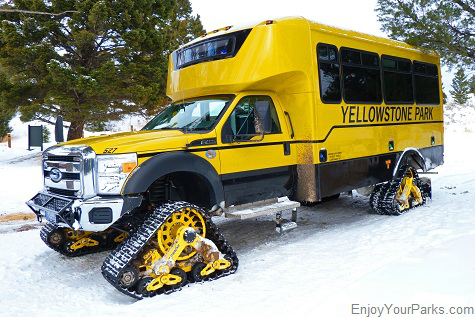 Yellowstone Snow Coach, West Yellowstone Montana, Yellowstone National Park