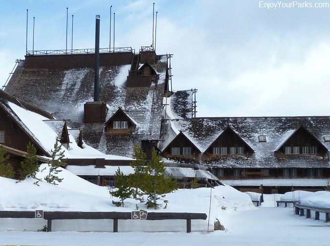 Old Faithful Inn, Winter In Yellowstone Park